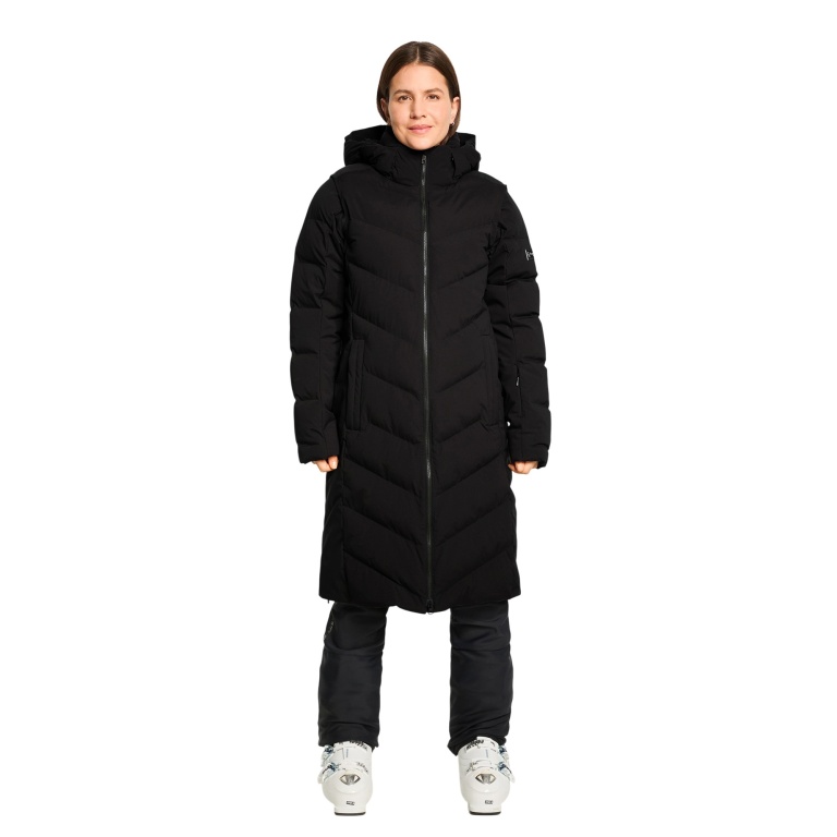 Ziener Winter Coat Telse-Z (waterproof, windproof, removable sleeves) 2025 black ladies